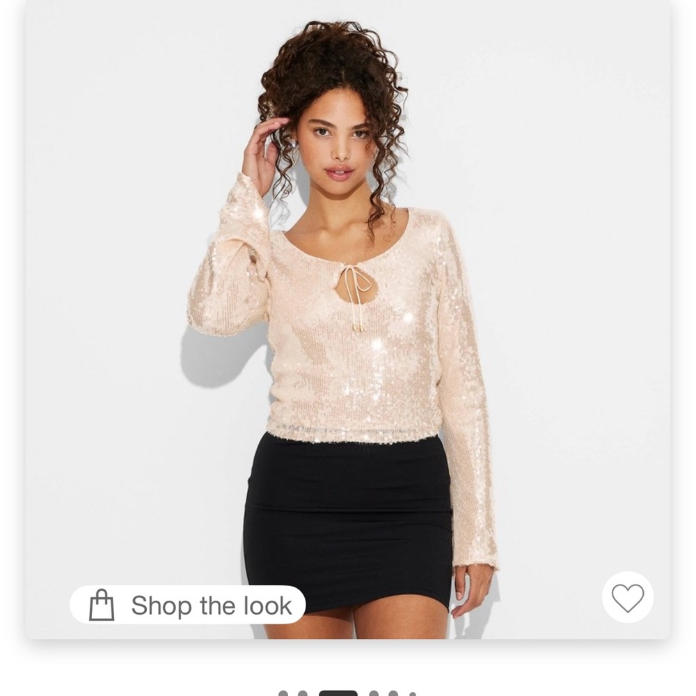 💗NWT Target Wild Fable Sequin Holiday Top Sz S & XS💗